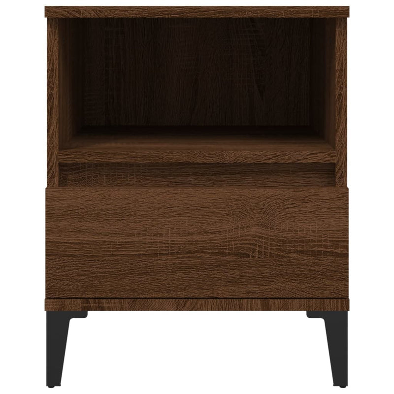 Bedside Cabinet Brown Oak 40x35x50 cm