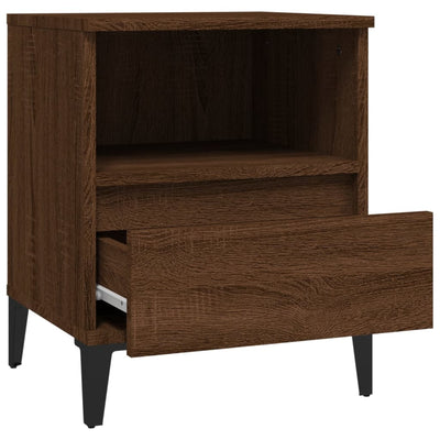 Bedside Cabinet Brown Oak 40x35x50 cm