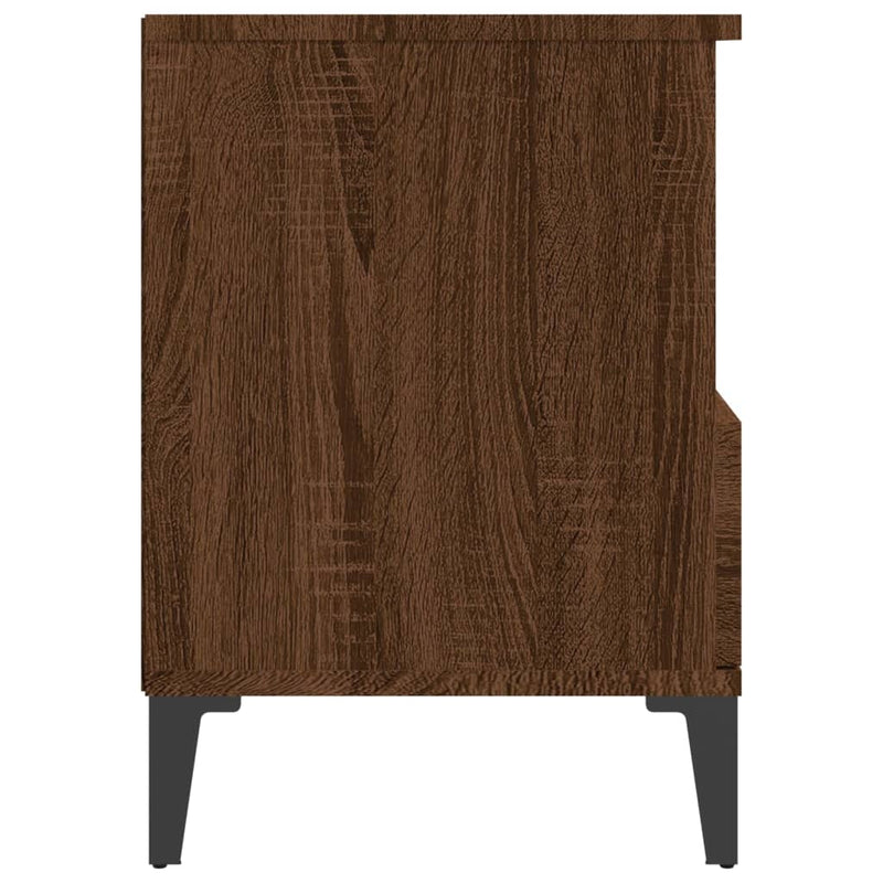 Bedside Cabinet Brown Oak 40x35x50 cm