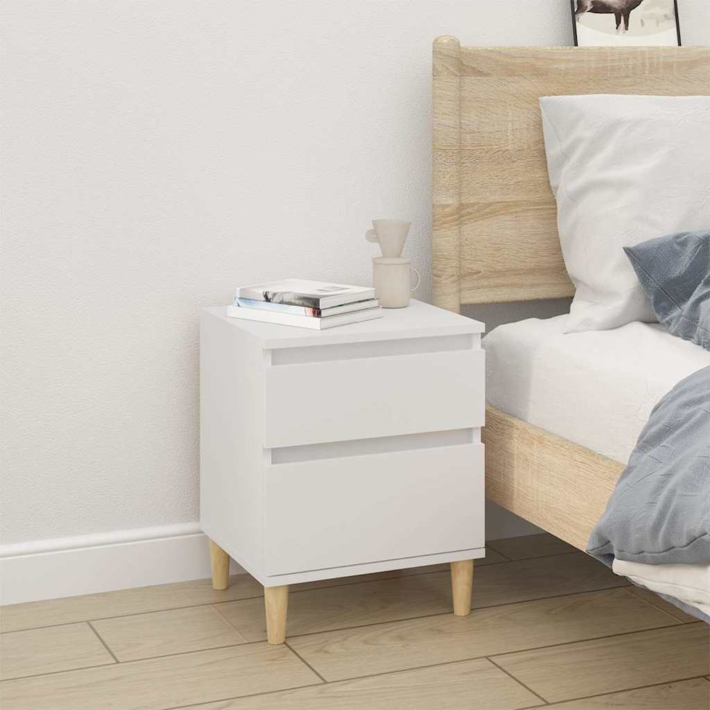 vidaXL Bedside Cabinet | Set of 2 | White 3