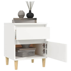 vidaXL Bedside Cabinet | Set of 2 | White 4