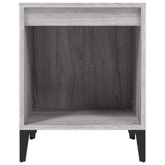 vidaXL Bedside Cabinet | Set of 2 | Grey Sonoma | Engineered wood, metal 6