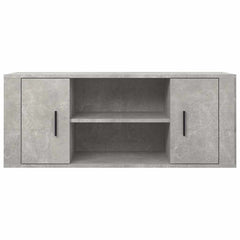 vidaXL TV Cabinet Concrete Grey 100x35x40 cm Engineered Wood 3
