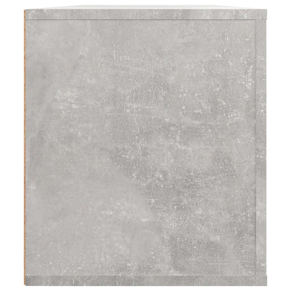 vidaXL TV Cabinet Concrete Grey 100x35x40 cm Engineered Wood 5