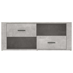 vidaXL TV Cabinet Concrete Grey 100x35x40 cm Engineered Wood 6