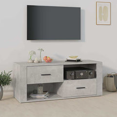 vidaXL TV Cabinet Concrete Grey 100x35x40 cm Engineered Wood 1