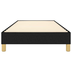 vidaXL Box Spring Bed Frame Black Single Fabric 5