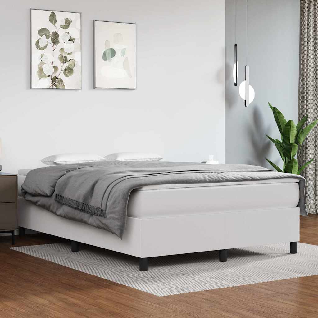 vidaXL Box Spring Bed Frame Single Faux Leather