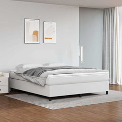 vidaXL Box Spring Bed Frame Single Faux Leather