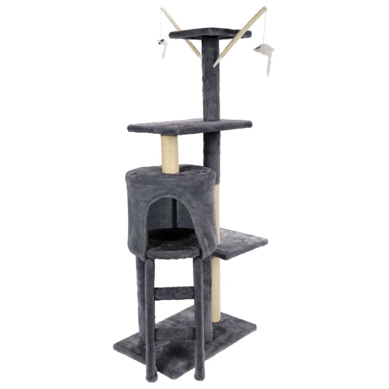 Pets Collection Cat Scratcher Tower 45x30x110 cm Grey