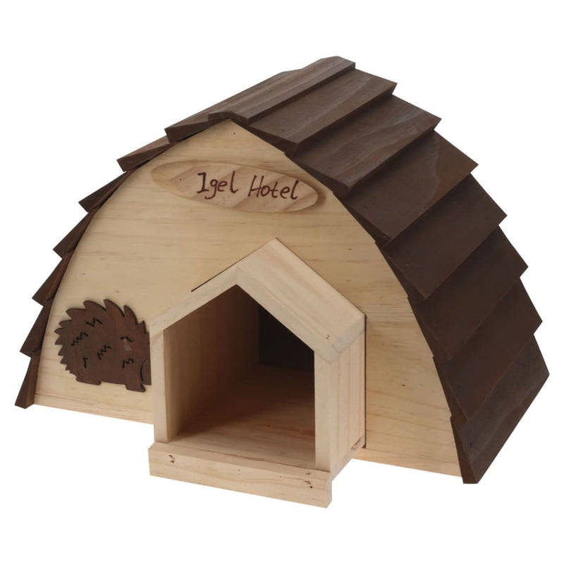 ProGarden Hedgehog House Wood with Tree Bark 34.5x20x23.5 cm