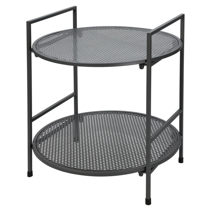 ProGarden 2-tier Garden Side Table Steel Matte Anthracite