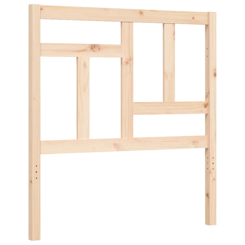 Bed Frame with Headboard Small Single Solid Wood