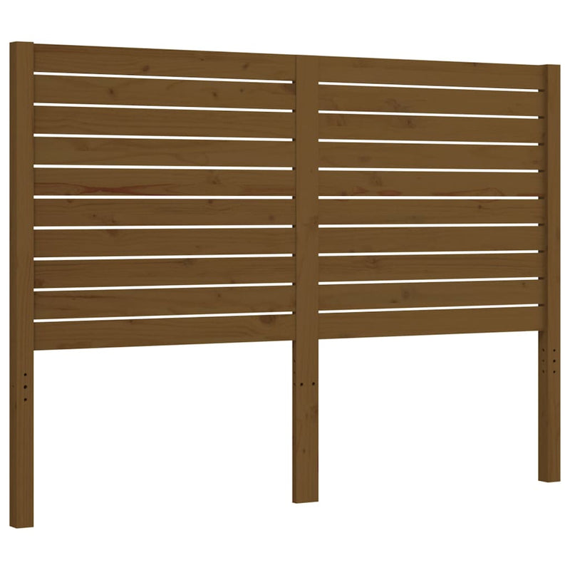 Bed Frame with Headboard Honey Brown 120x200 cm Solid Wood