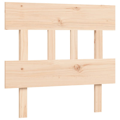 Bed Frame with Headboard 90x200 cm Solid Wood