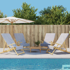 vidaXL Beach Towels 4 pcs Grey 60x135 cm Fabric 400 GSM 1
