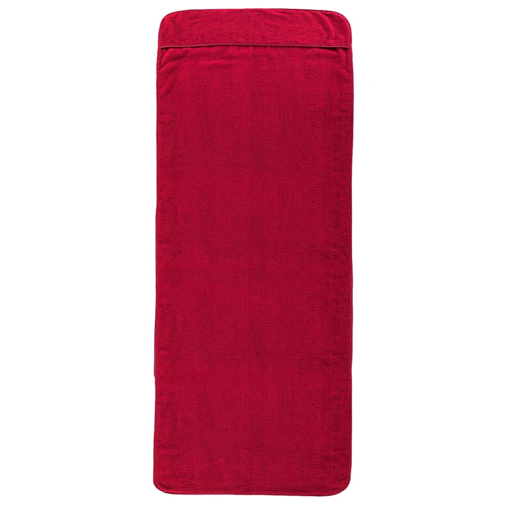 vidaXL Beach Towels 4 pcs Burgundy 60x135 cm Fabric 400 GSM 4