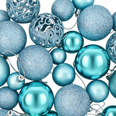 vidaXL Christmas Baubles 100 pcs Turquoise 3 / 4 / 6 cm 4