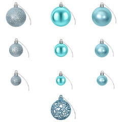vidaXL Christmas Baubles 100 pcs Turquoise 3 / 4 / 6 cm 3