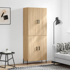 Highboard 69.5x34x180 cm Engineered Wood 2 Doors Sonoma oak