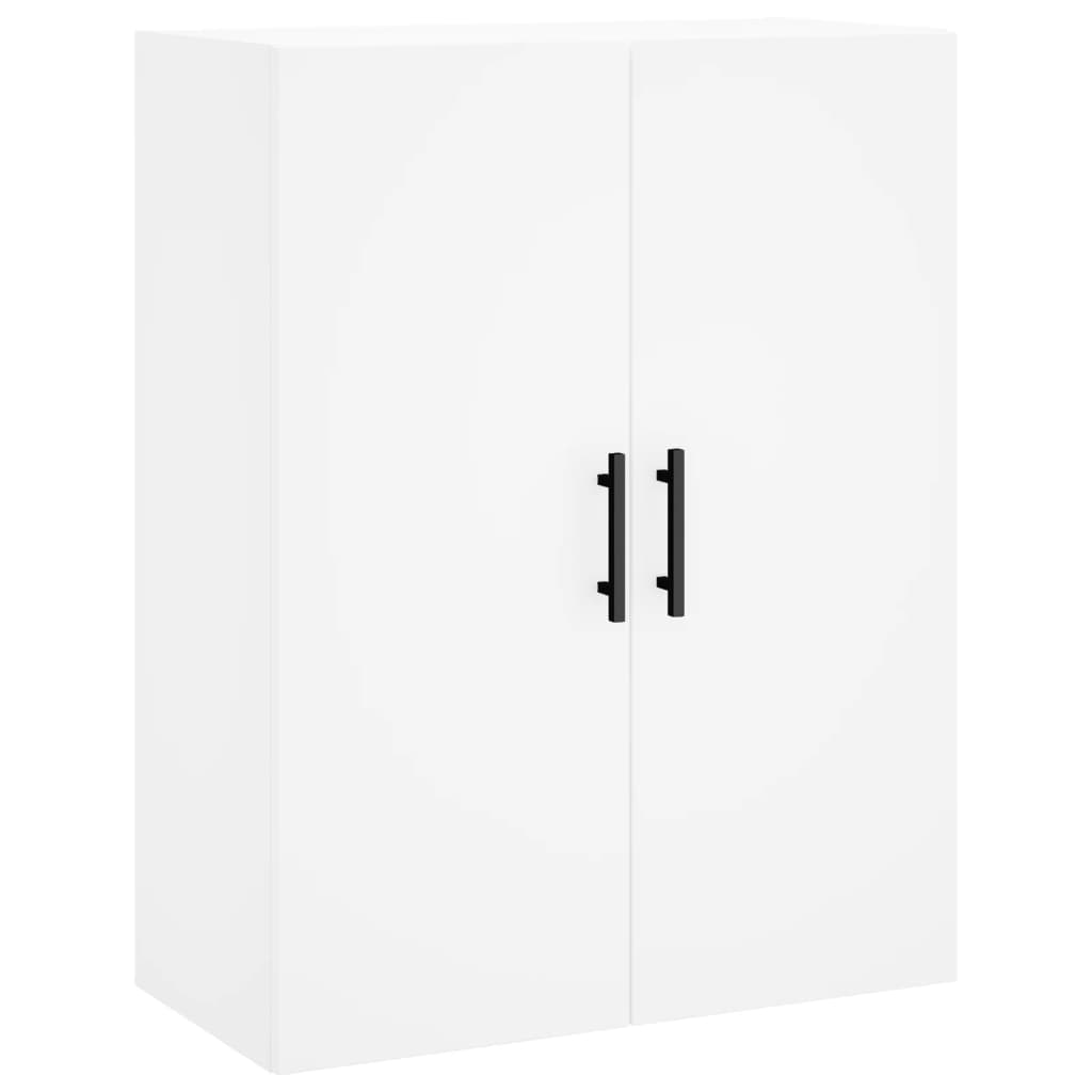 Highboard 69.5x34x180 cm Engineered Wood 2 Wood Doors White