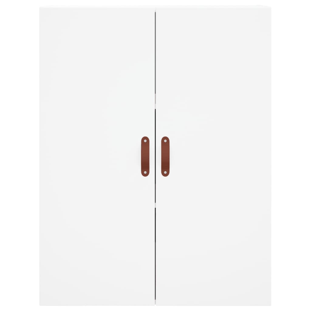Highboard 69.5x34x180 cm Engineered Wood 3 Shelves White
