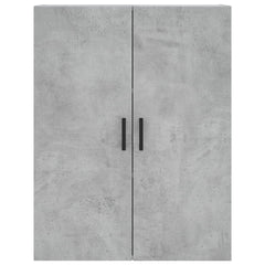 Highboard 69.5x34x180 cm Engineered Wood 3 Shelves Concrete grey
