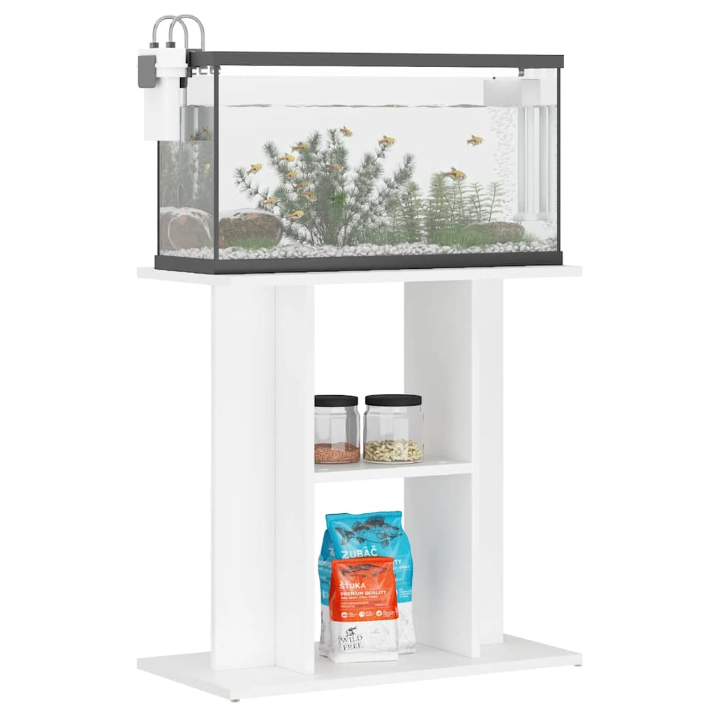 vidaXL Aquarium Stand White 60x30x60 cm Engineered Wood 4