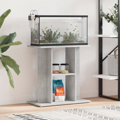 vidaXL Aquarium Stand Concrete Grey 60x30x60 cm Engineered Wood 1