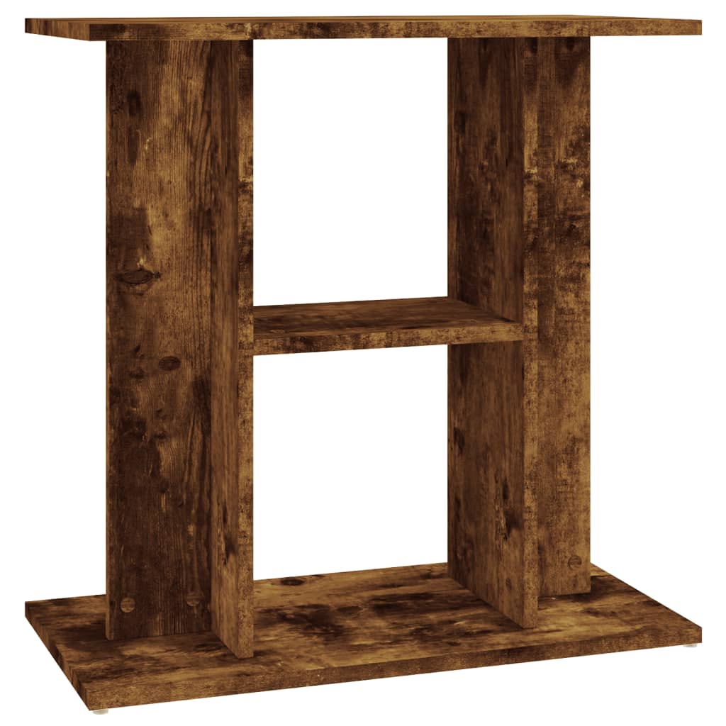 Aquarium Stand Smoked Oak Engineered Wood, image 2