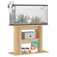 vidaXL Aquarium Stand Sonoma Oak 80x35x60 cm Engineered Wood 3