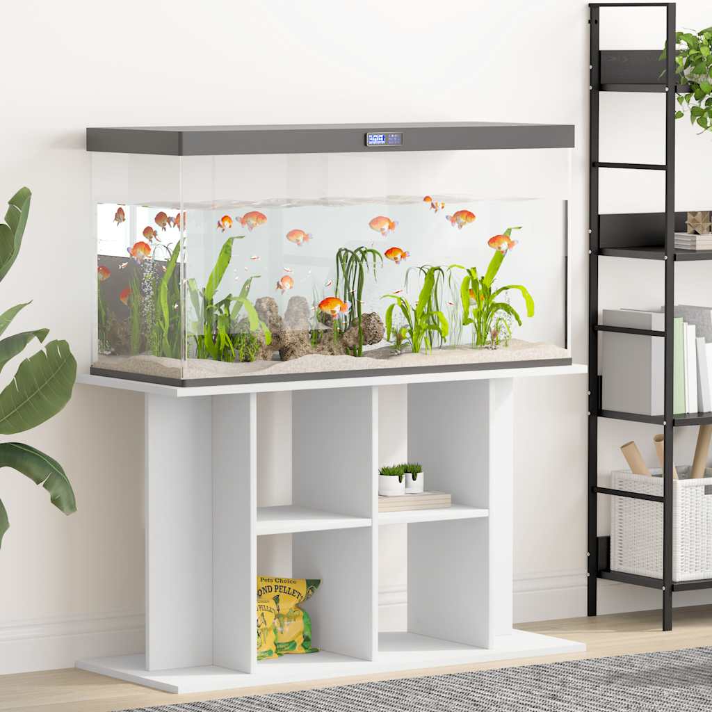 vidaXL Aquarium Stand White 100x40x60 cm Engineered Wood 1