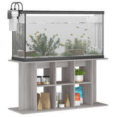 vidaXL Aquarium Stand Grey Sonoma 120x40x60 cm Engineered Wood 3