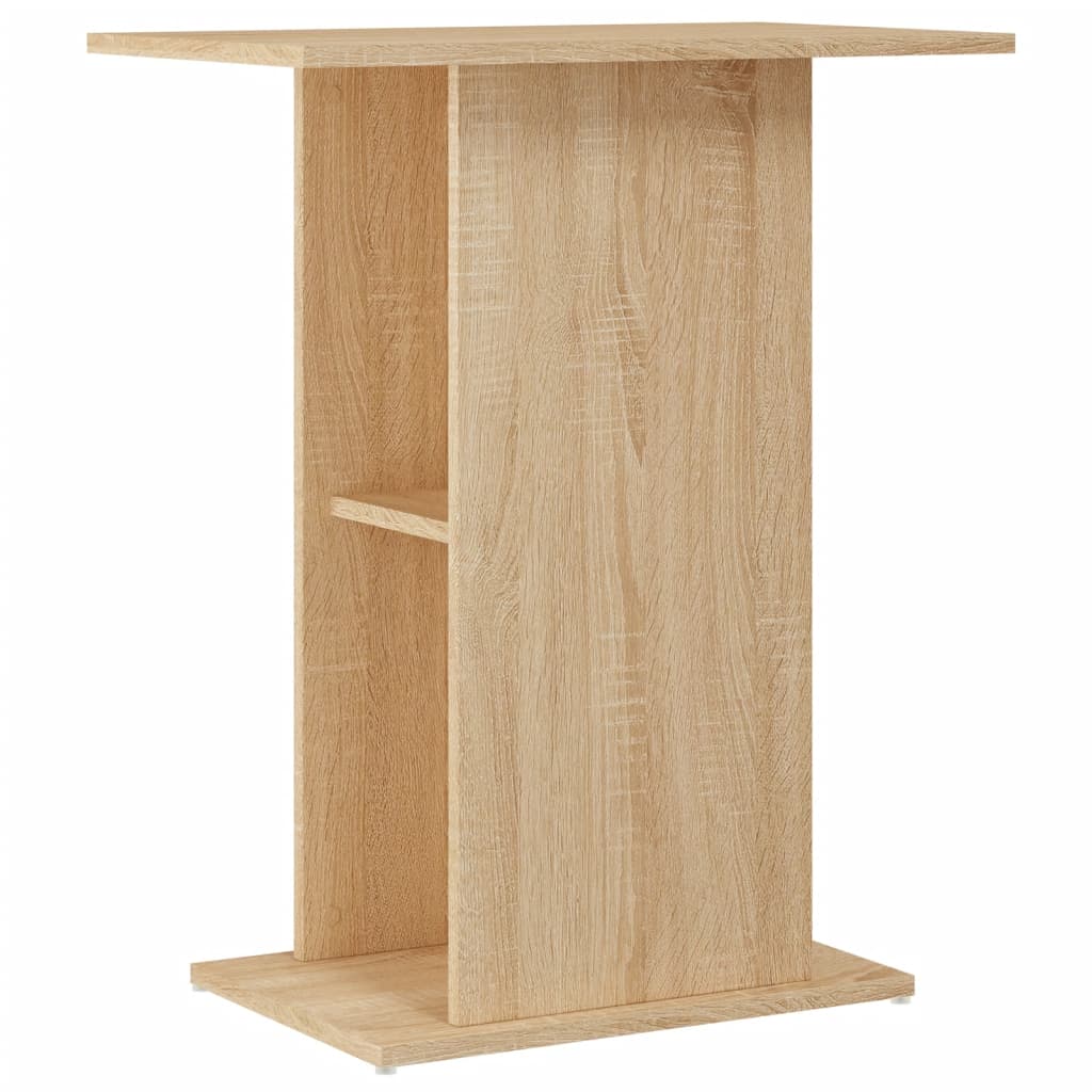 vidaXL Aquarium Stand Sonoma Oak 60.5x36x72.5 cm Engineered Wood 2