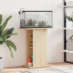 vidaXL Aquarium Stand Sonoma Oak 60.5x36x72.5 cm Engineered Wood 1