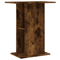 vidaXL Aquarium Stand Smoked Oak 60.5x36x72.5 cm Engineered Wood 2