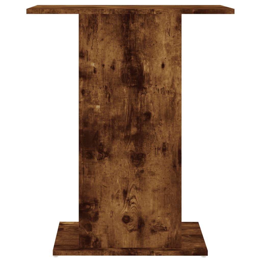vidaXL Aquarium Stand Smoked Oak 60.5x36x72.5 cm Engineered Wood 4