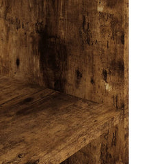 vidaXL Aquarium Stand Smoked Oak 60.5x36x72.5 cm Engineered Wood 6