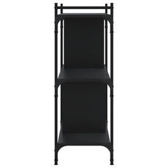 vidaXL Bookcase 3-Tier Black 76x32x88 cm Engineered Wood 5