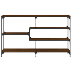 vidaXL Console Table Brown Oak 160x32x95 cm Engineered Wood 4