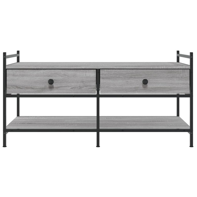 Coffee Table Grey Sonoma 99x50x50 cm Engineered Wood