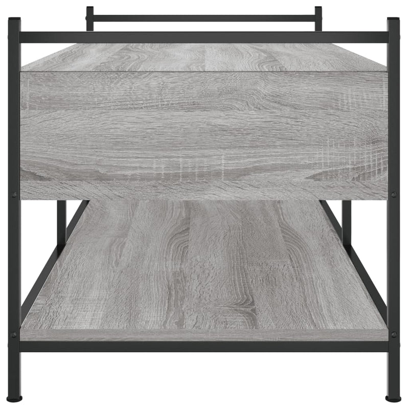 Coffee Table Grey Sonoma 99x50x50 cm Engineered Wood