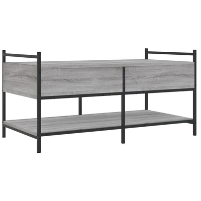 Coffee Table Grey Sonoma 99x50x50 cm Engineered Wood