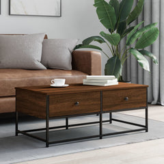 vidaXL Coffee Table Brown Oak 100x51x40 cm Engineered Wood 1