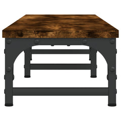 vidaXL Monitor Stand Smoked Oak 105x23x15.5 cm Engineered Wood 5