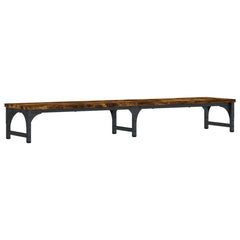 vidaXL Monitor Stand Smoked Oak 105x23x15.5 cm Engineered Wood 6
