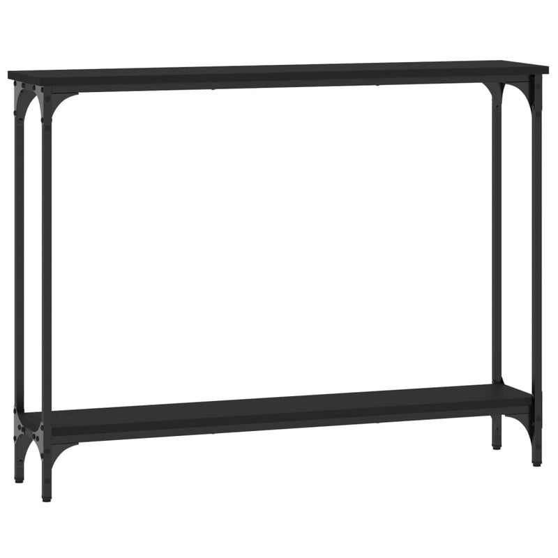 Console Table Black 100x22.5x75 cm Engineered Wood