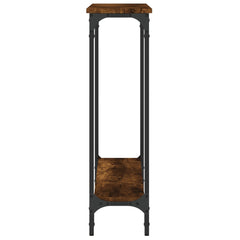 vidaXL Console Table Smoked Oak 100x22.5x75 cm Engineered Wood 5