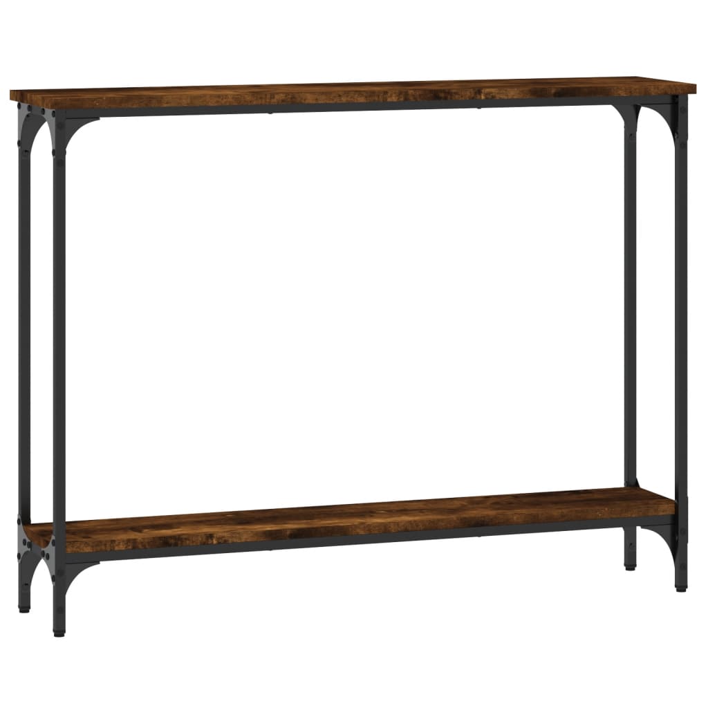 vidaXL Console Table Smoked Oak 100x22.5x75 cm Engineered Wood 6