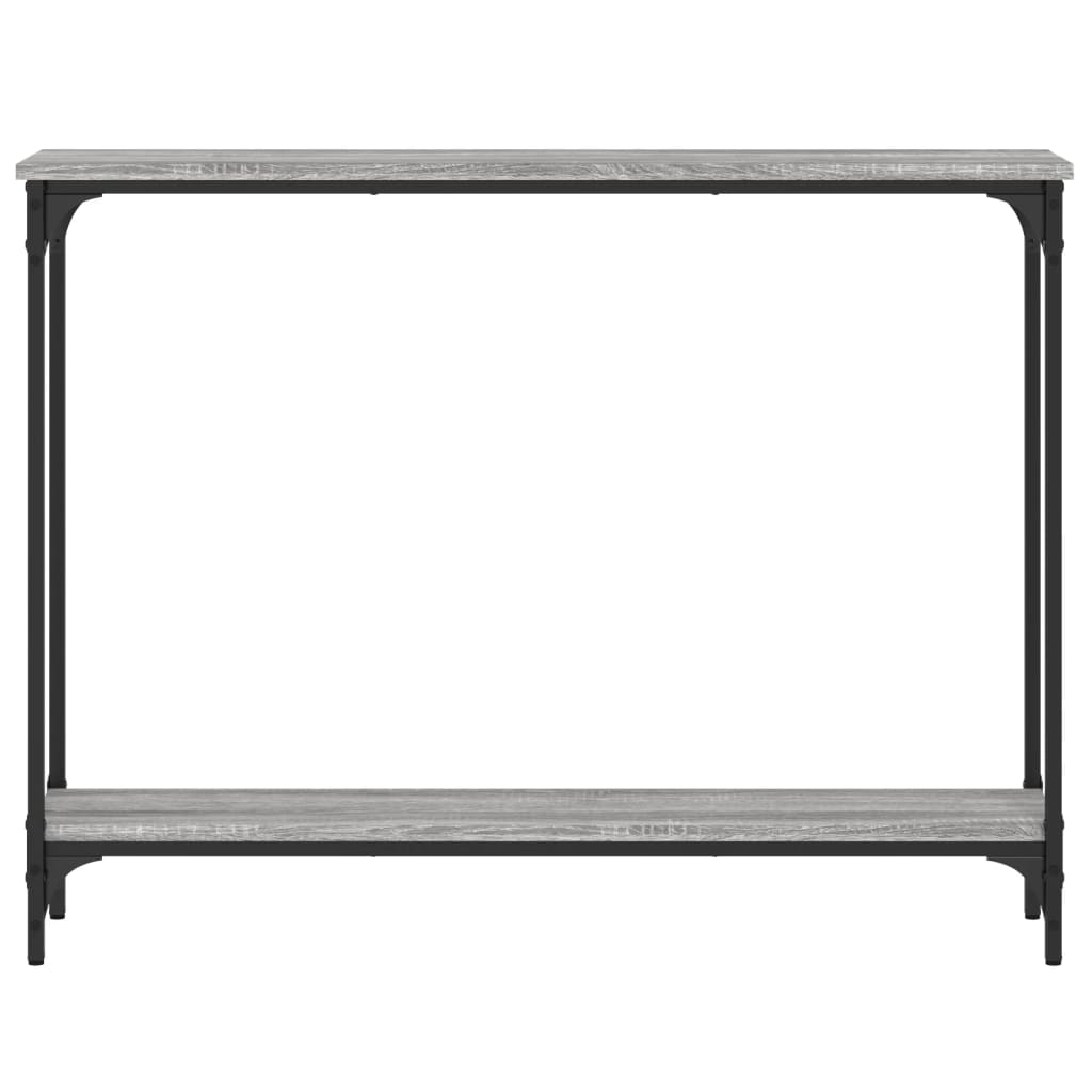 vidaXL Console Table Grey Sonoma 100x22.5x75 cm Engineered Wood 4
